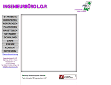 Tablet Screenshot of lop-ingenieure.de